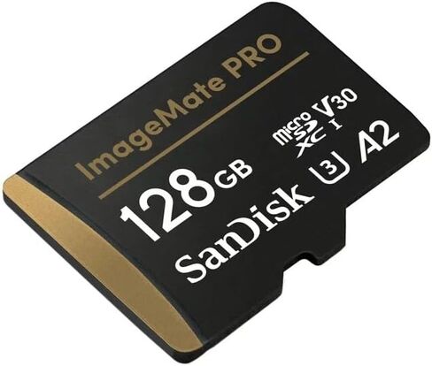 بطاقة ذاكرة SanDisk ImageMate Pro microSDXC بسعة 128 جيجابايت - لكاميرات الحركة - حتى 200 ميجابايت/ثانية - SDSQXCD-128G-AWCJA in Saudi Arabia