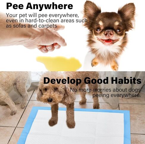 وسادات تبول لتدريب الحيوانات الأليفة مع 4 طبقات مقاومة للتسرب، وسادات للاستعمال مرة واحدة للكلاب والقطط ذات قدرة امتصاص قياسية وتجفيف سريع، عدد 5 مقاس كبير 24 × 24 بوصة (أزرق) in Kuwait