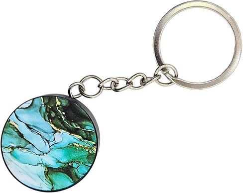 Generic Mini Keychain Spice Grinder-Compact 1.8"" with Stylish Marble and Pineapple Designs,Option of Matching 2.5"" Grinders (Sold Individually or in Sets) (Unicorn Marble Keychain) in Saudi Arabia