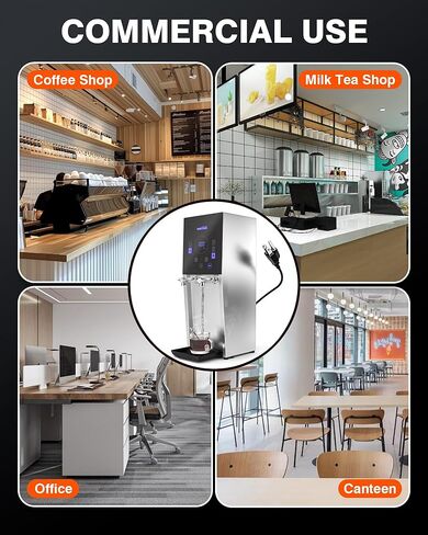 WantJoin موزع المياه الساخنة غلاية المياه التجارية 20L (5.2GAL) / ساعة خطوة التدفئة التلقائي الكهربائية كونترتوب موزع المياه الساخنة والباردة ثنائي الغرض لشاي بوبا مقهى مكتب 1800W in Kuwait