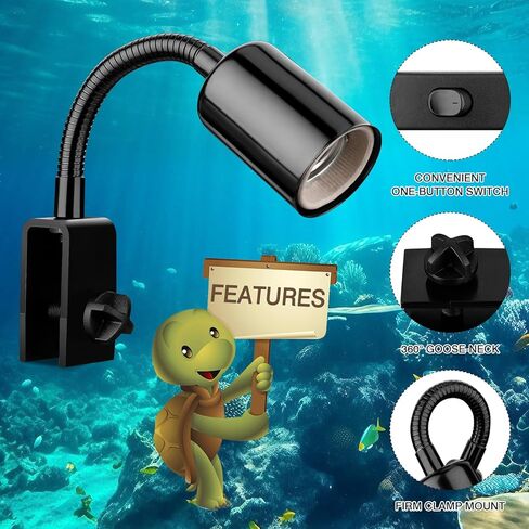 Geegoods مصباح الحرارة الزواحف، UVA UVB ضوء الزواحف، ضوء الفرح، مصباح التدفئة للسلحفاة، التنين الملتحي، السحلية والثعبان in Kuwait