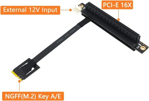 Mustpoint M.2 NGFF Key A-E to PCI-E 16X Adapter Cable (Length: 25cm) in Saudi Arabia
