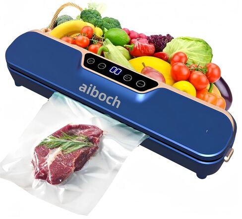 Food Vacuum Sealer Machine, Vacuum Sealer for Food, Vacuum Sealer Machine, Waterproof Touch Screen, LED Display, Compact Design with Automatic Sealing, 30 Bags in Saudi Arabia
