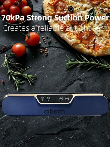 Food Vacuum Sealer Machine, Vacuum Sealer for Food, Vacuum Sealer Machine, Waterproof Touch Screen, LED Display, Compact Design with Automatic Sealing, 30 Bags in Saudi Arabia