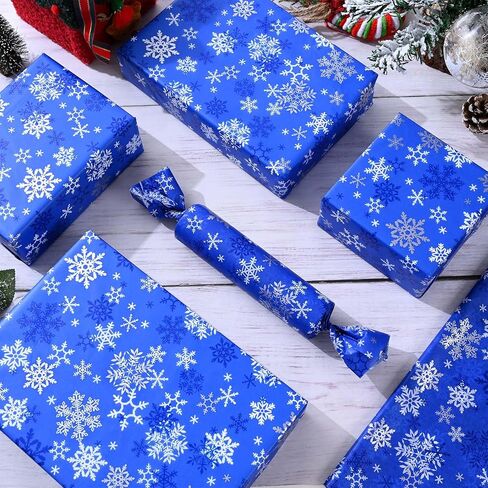 100 Sheets 20 * 14 Inches Pink Christmas Tissue Paper for Gift Wrapping Santa Snowflake Star Printed Tissue Paper for Gift Bags for Xmas Party Baby Shower Birthday Party DIY Craft in Saudi Arabia
