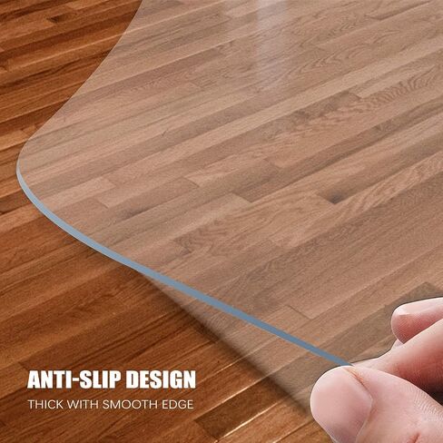 Vicwe Chair Mat for Hardwood Floor, 46" x 60" Large Office Chair Mats, Clear Floor Protector Mat, Easy Rolling Chair Mats for Office Home, Easy to Clean (Rectangle) in Saudi Arabia