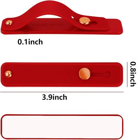 Phone Grips for Back of Phone,Phone Holder for Hand,Finger Loop for Phone Case,Phone Back Holder Grip,Silicone Hand Band Strap (White,Brown,DeepGreen,Gray,Black,DarkGreen) in Saudi Arabia