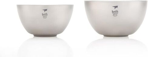 Keith Titanium Ti5355 Double-Wall Insulated Bowl, 28.7 oz | Plastic-Free and Eco-Friendly in Saudi Arabia