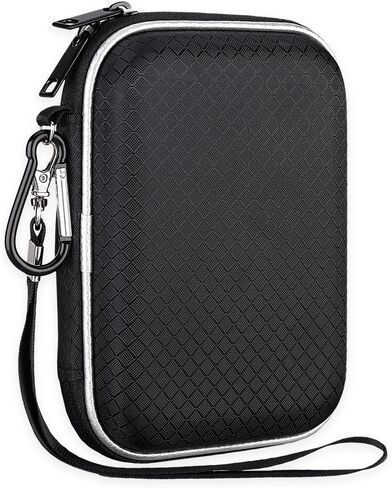 Lacdo Charger Case for MacBook, Small Charger Organizer Portable Pouch Travel Case for MacBook Charger Power Adapter, MagSafe, Magic Mouse, Laptop Accessories, Charging Cords Hard EVA Case Bag, Black in Saudi Arabia