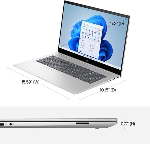 كمبيوتر محمول HP Envy Business 2023 مقاس 17.3 بوصة FHD IPS تعمل باللمس 14-Core 13th Intel Core i7-13700H 64GB DDR4 4TB SSD Iris Xe Graphics Thunderbolt 4 Wi-Fi 6E لوحة مفاتيح بإضاءة خلفية Windows 11 Pro w/ONT 32GB USB in Saudi Arabia