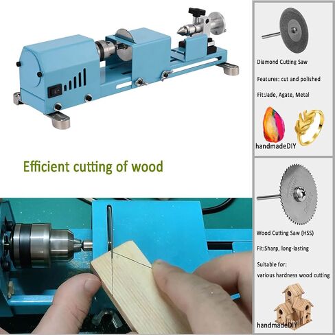 Mini Lathe Machine Torno Para Madera Multi-Purpose Lathe With Professional Tools Cutting Grinding Polishing Desktop Metal Lathes in Saudi Arabia