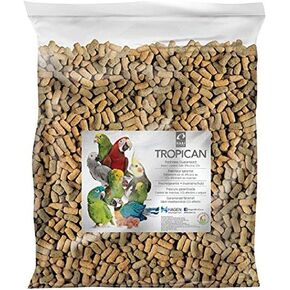 HARI Tropican Bird Food, Hagen Parrot Food with with Peanuts & Sunflower Seeds, Maintenance Sticks, Lifetime Formula, 20 lb Bag