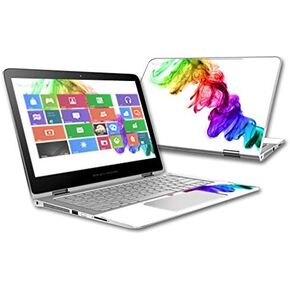MightySkins Skin Compatible with HP Spectre x360 2-in-1 13.3" (2015) - Rainbow Smoke | Protective, Durable, and Unique Vinyl Decal wrap Cover | Easy to Apply, Remove | Made in The USA