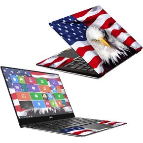 MightySkins Skin Compatible with Dell XPS 13" 9370 (2018) - America Strong | Protective, Durable, and Unique Vinyl Decal wrap Cover | Easy to Apply, Remove, and Change Styles | Made in The USA