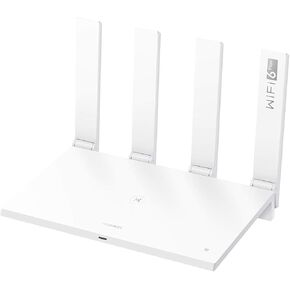 هواوي واي فاي AX3 WS7200 واي فاي 6 بلس رباعي النواة شبكة واي فاي 6 نظام MU-MIMO ثنائي النطاق جيجابت راوتر إنترنت لاسلكي أبيض (نموذج متقدم)