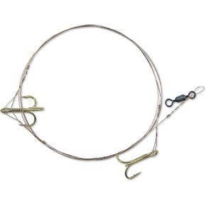 C&H, Live Bait Rig, Treble Hooks, Swivel, Camo Brown Wire, 3 ft / 0.91 m