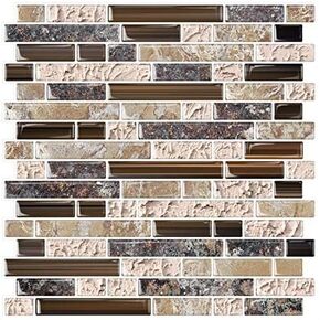 STICKGOO Thicker Design Peel and Stick Tile Backsplash, 12"×12"Stick on Backsplash for Kitchen, Self Adhesive Tile for Kitchen Backsplash and Bathroom(10 Sheets,Beige & White)