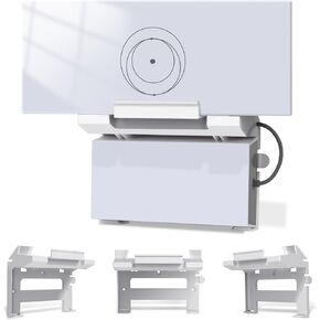 2 in 1 Router Mount for Starlink Gen 3 Router & Standard V3 Power Supply, Gen3 Router Wall Mount V3 Power Supply Bracket for Starlink, ABS Plastic Space Saving Design, Signal Integrity, White