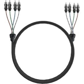 Memphis Audio UTPF-17.4 17-Foot, 4-Channel Ultra Twisted Pair Interconnect Cables