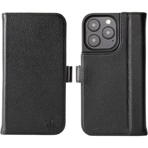 Snakehive Leather Wallet for iPhone 16 Pro Max - Real Leather Wallet Phone Case - Genuine Leather with Viewing Stand and 3 Card Holder - Flip Folio Cover with Card Slot (Navy)