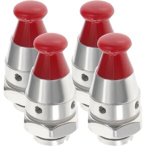 VILLCASE 4pcs Pressure Cooker Jigger Valve, Universal Pressure Cooker Relief Jigger Valve Exhaust Valve with Exhaust Rod for Weight Pressure Control 80KPA Safety Regulator