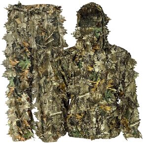 Outfitter Series, Hunting Gear Suit for Men & Women, Breathable Camo Leafy Jacket Hunting Suits - Realtree Edge Camo
