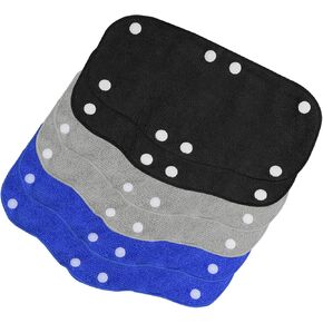 PATIKIL Hard Hat Sweatband Cotton Hard Hat Liner Snap Button Helmet Forehead Sweating Pads Reusable, for Safety Helmet