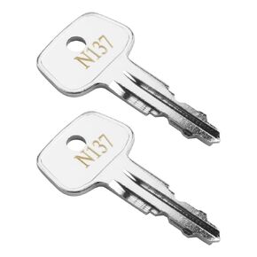 N137 Key Fit for Thule Car Rack Replacement Key N137 Compatible Roof Racks, Cargo Box, Carriers, Crossbars Key etc (2PCS)