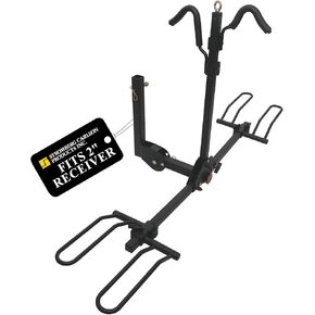 Stromberg Carlson BC-202BA 2-Bike Rack for Vehicle - Bike Rack Hitch Mount, Rigid Car Bike Rack, Bike Accessories for RV, Bike Rack for SUV, Bike Rack for Truck, Trailer Hitch Bike Rack