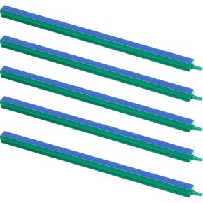 16 Inch Aquarium Air Stones Bar - Air Stone Kit with 5 Pcs Square Oxygen Diffuser Long Bubble Release Mineral Airstones for Fish Tank Pumps DWC Bucket Reservoir Pond