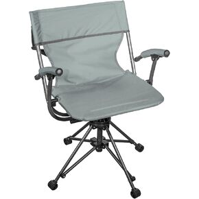 Zenithen Outdoor/Indoor Folding Portable Lawn 360 Swivel Bag Chair with Armrests (Smoke Grey)