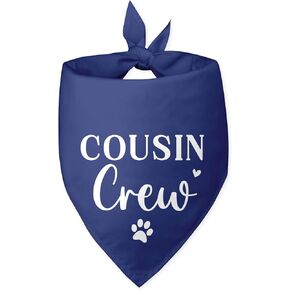 Cousin Crew Dog Bandana Baby Announcement Dog Bandana Blue Dog Bandana Funny Cute Dog Bandana Photo Prop Pet Scarf Accessories for Pet Dog Lovers Gifts