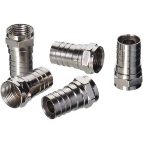 Ideal Crimp-On F-Connectors RG-6Q 10 Pack"