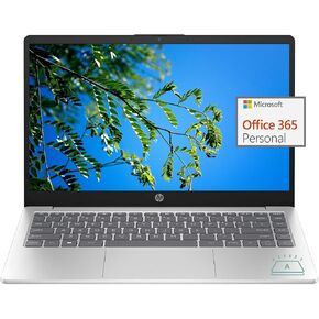 HP 14" FHD Ultra Light Student Laptop, Intel 4-Core N200 Processor, 16GB RAM, 1TB SSD +128GB UFS, 1 Year Office 365, Backlit Keyboard, Wi-Fi 6, Webcam, HDMI, Type-C, Windows 11, w/BWE Accessories