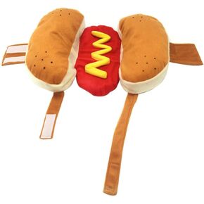 iplusmile Hot Dog Dog Costume e, Dog Halloween Dressing Doggie Pet Costume Warm Hoodie for Dogs and Cats, Pet Cosplay Apparel for Halloween Christmas Cosplay Party, XS