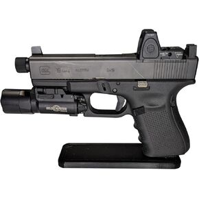 Display Stand for Glock 9/40/357 Double Stack | Handgun Holder Storage Rack (Screw Version)