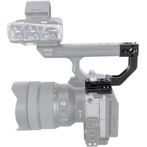 NICEYRIG FX3 FX30 XLR Handle Extension Kit, Circular-Style Extended Grip with Top Mount Plate for Sony FX3/FX30, with Cold Shoe, Multiple Threads and QD Hole - 601