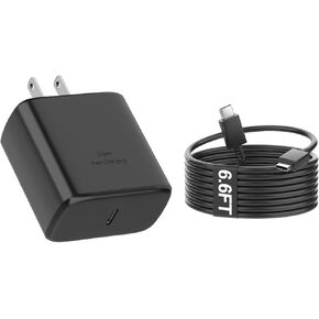 45W USB C for Samsung Super Fast Charger, for Samsung Galaxy S24 S23 S22 Ultra Charger Fast Charging Cord, USB C Charger Block with 6.6FT Cable for Samsung Galaxy S24/S23/S22/Plus/Ultra/FE/Note 20/10