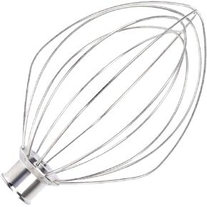 KN256WW Stainless Steel 6 Wire Whip Attachment for KitchenAid 5-6 Quart Bowl-Lift Stand Mixer,Egg Cream Stirrer, Cakes Mayonnaise Whisk