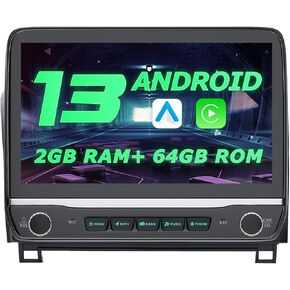 Car Radio for Toyota Tundra 2007-2013 and Sequoia 2008-2018 Head Unit, Android 13 Syestem 10 Inch Tundra Stereo with Wireless Carplay&Android Auto Bluetooth/Voice Control/GPS Navigation 2G+64G