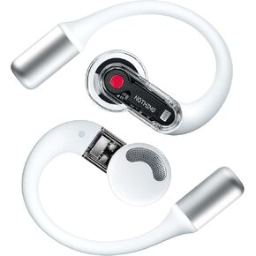 Nothing Ear (Open) Open-Ear Headphones, Earbuds with Earhooks, BT 5.3, Clear Voice Technology with 2 Mics, Fast Charging, Compatible with iPhone & Android White