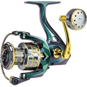 THKFISH Freshwater Spinning Fishing Reel, 18-33LBs Max Drag, 5.1:1 Gear Ratio, 5+1BB Ball Bearings Lightweight Graphite Frame Saltwater Freshwater for 2000,3000,4000,6000 Spinning Reels
