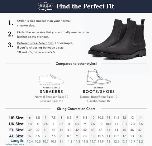 Thursday Boot Company Men's Legend Rugged & Resilient Chelsea Leather Boot, Tobacco, 8 in Kuwait