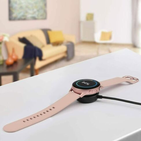 [عبوتان] Ginffaa متوافق مع شواحن Samsung Galaxy Watch 6/6 الكلاسيكية، وGalaxy Watch 5/5 Pro/4/4 Classic/3 /Active 2/Active Charger، وقاعدة شحن لاسلكية بديلة USB A سلك كابل شحن (3.3 قدم/1 متر) in Kuwait