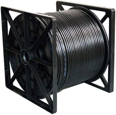 DRIPSTONE 1000ft CAT6 Outdoor Direct Burial Solid CCA Cable 23AWG Waterproof Wire HDPE Insulated Polyethylene for Indoor/Outdoor Installations, Easy Pull Box (White) in Saudi Arabia