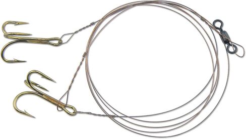 C&H, Live Bait Rig, Treble Hooks, Swivel, Camo Brown Wire, 3 ft / 0.91 m in Kuwait