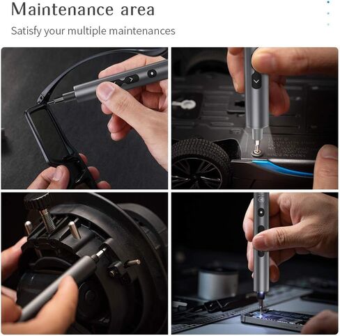 Mini Electric Screwdriver, LIFEGOO 58 in 1 Electric Screwdriver Kit with 50 Magnetic Bits, Digital Display Precision Electric Screwdriver Cordless Repair Tool for Phone Watch Camera Laptop in Kuwait