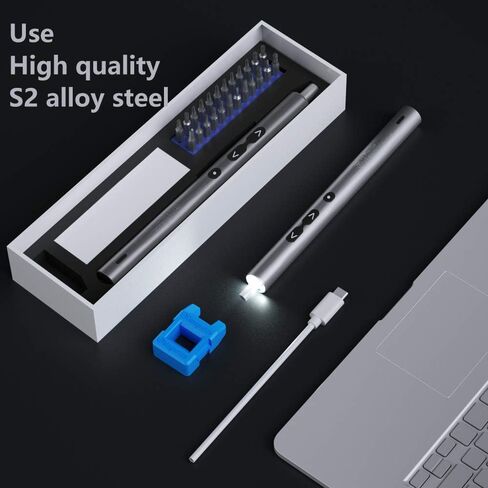 Mini Electric Screwdriver, LIFEGOO 58 in 1 Electric Screwdriver Kit with 50 Magnetic Bits, Digital Display Precision Electric Screwdriver Cordless Repair Tool for Phone Watch Camera Laptop in Kuwait