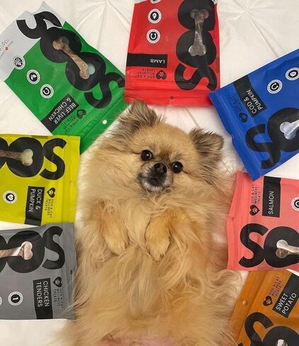 SOOS سمك القد واليقطين الكلب يعامل تدريب الكلب يعامل الكلب يمضغ القط يعامل جميع الكلاب والقطط الطبيعية علاج العافية للحيوانات الأليفة - 1x حزمة 85gr / 3oz in Kuwait