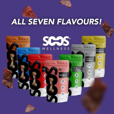 SOOS سمك القد واليقطين الكلب يعامل تدريب الكلب يعامل الكلب يمضغ القط يعامل جميع الكلاب والقطط الطبيعية علاج العافية للحيوانات الأليفة - 1x حزمة 85gr / 3oz in Kuwait